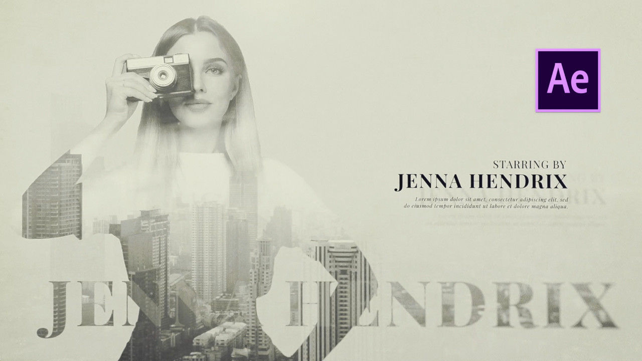 复古风格电影开场特效素材库精选AE模板