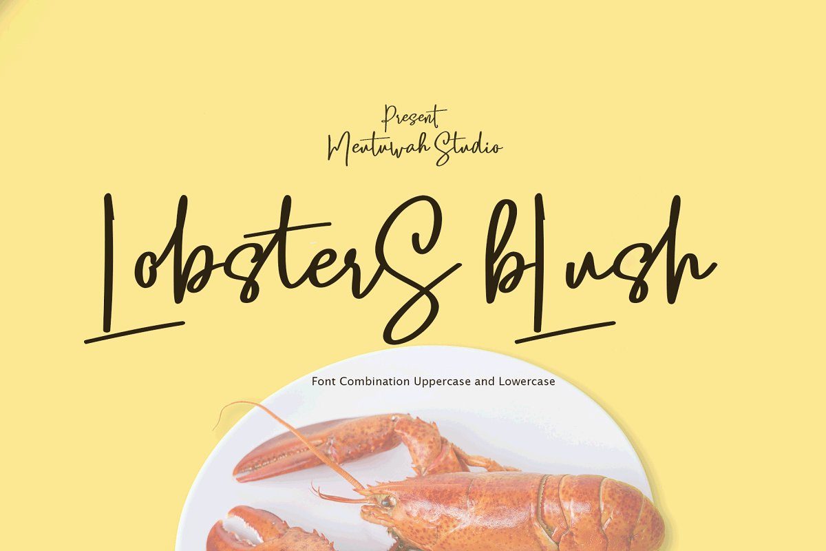 Lobsters Blush Font Duo素材之家精选英文字体
