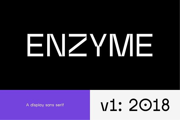 Enzyme – Display typeface font素材之家精选英文字体