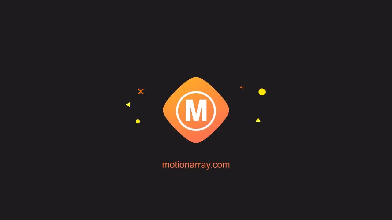 简洁时尚优雅的形状图层徽标展示素材库精选AE模板