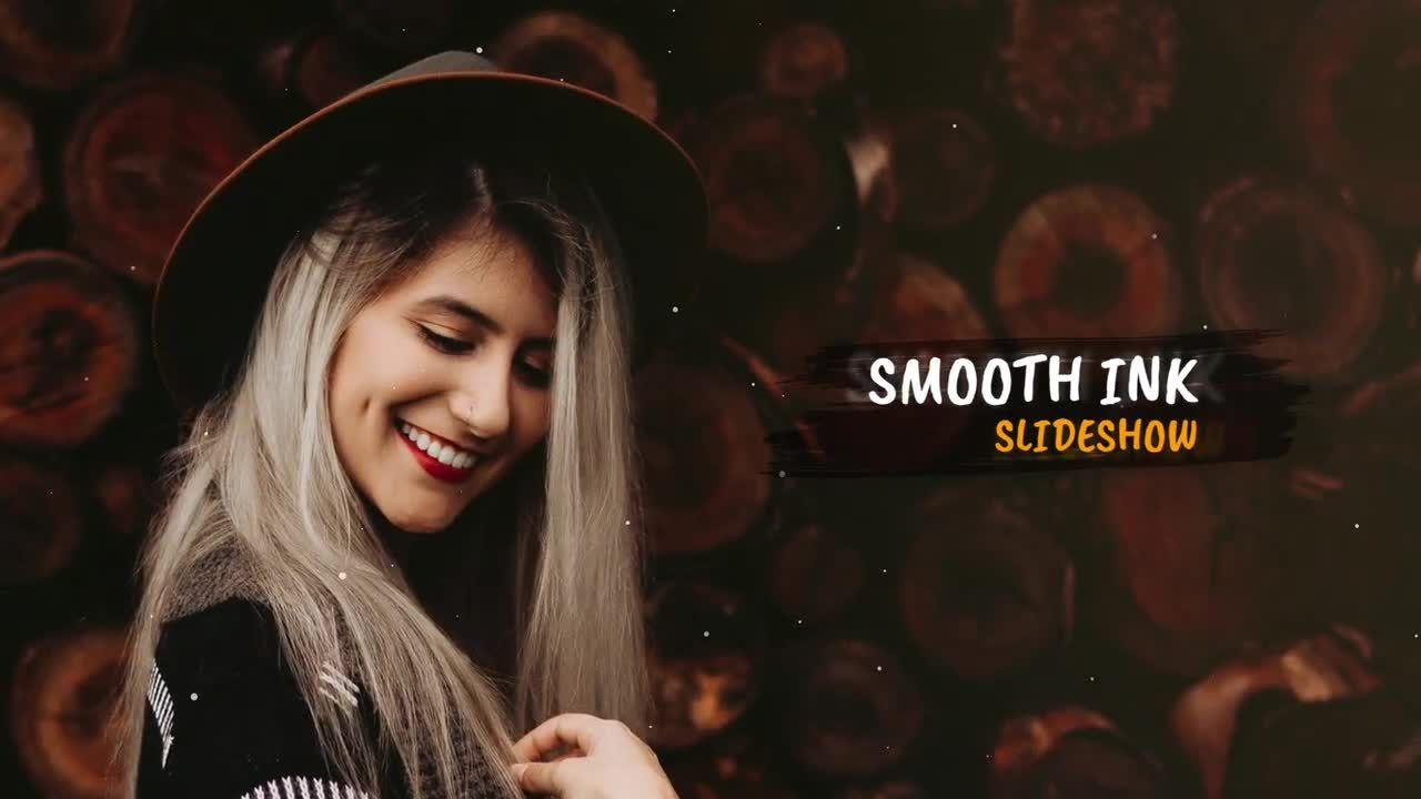 平滑墨水幻灯片展示素材库精选AE模板