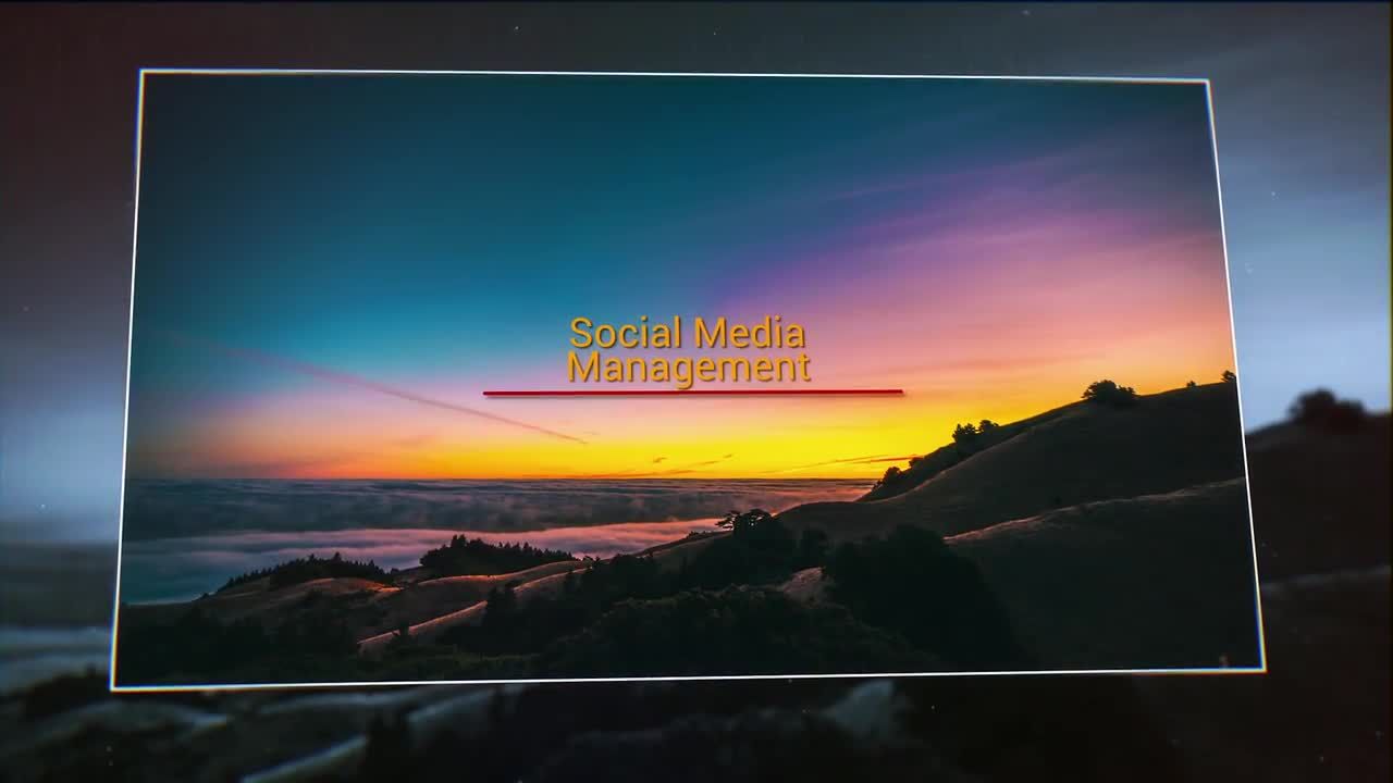 平滑过渡效果的简单幻灯片素材库精选AE模板