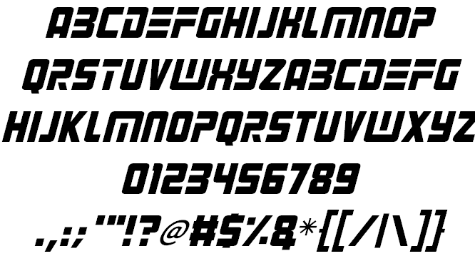 Alien Android font插图2