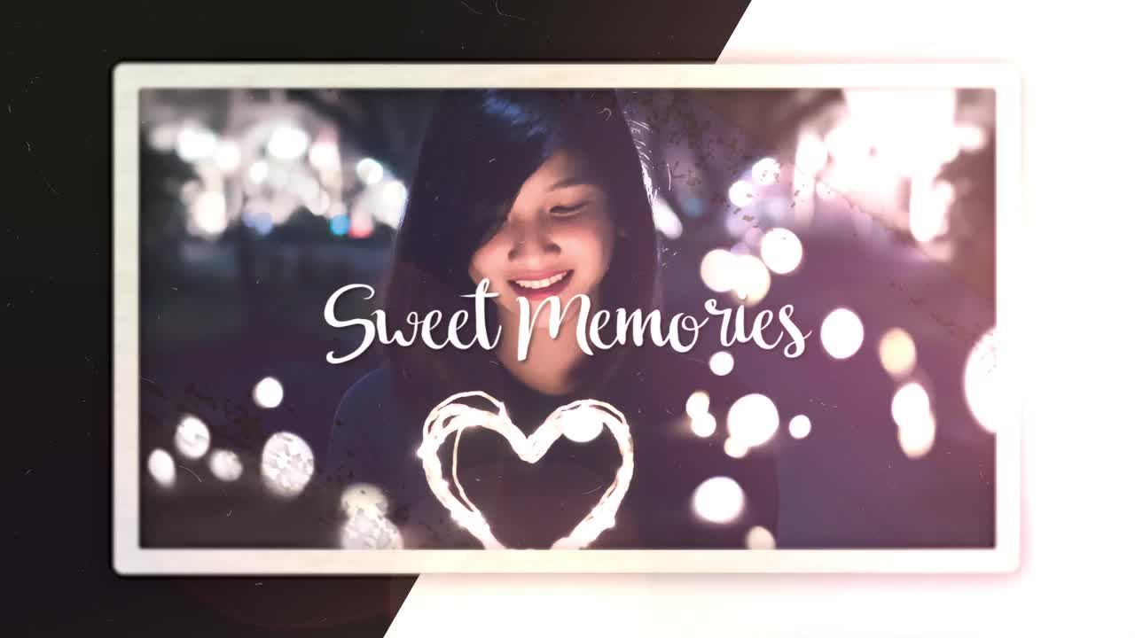 漂亮的浪漫怀旧风格电子相册PR模板