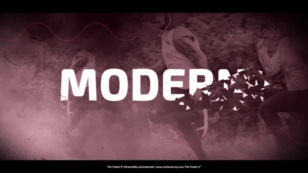 爆炸性文本动画预告片素材库精选AE模板