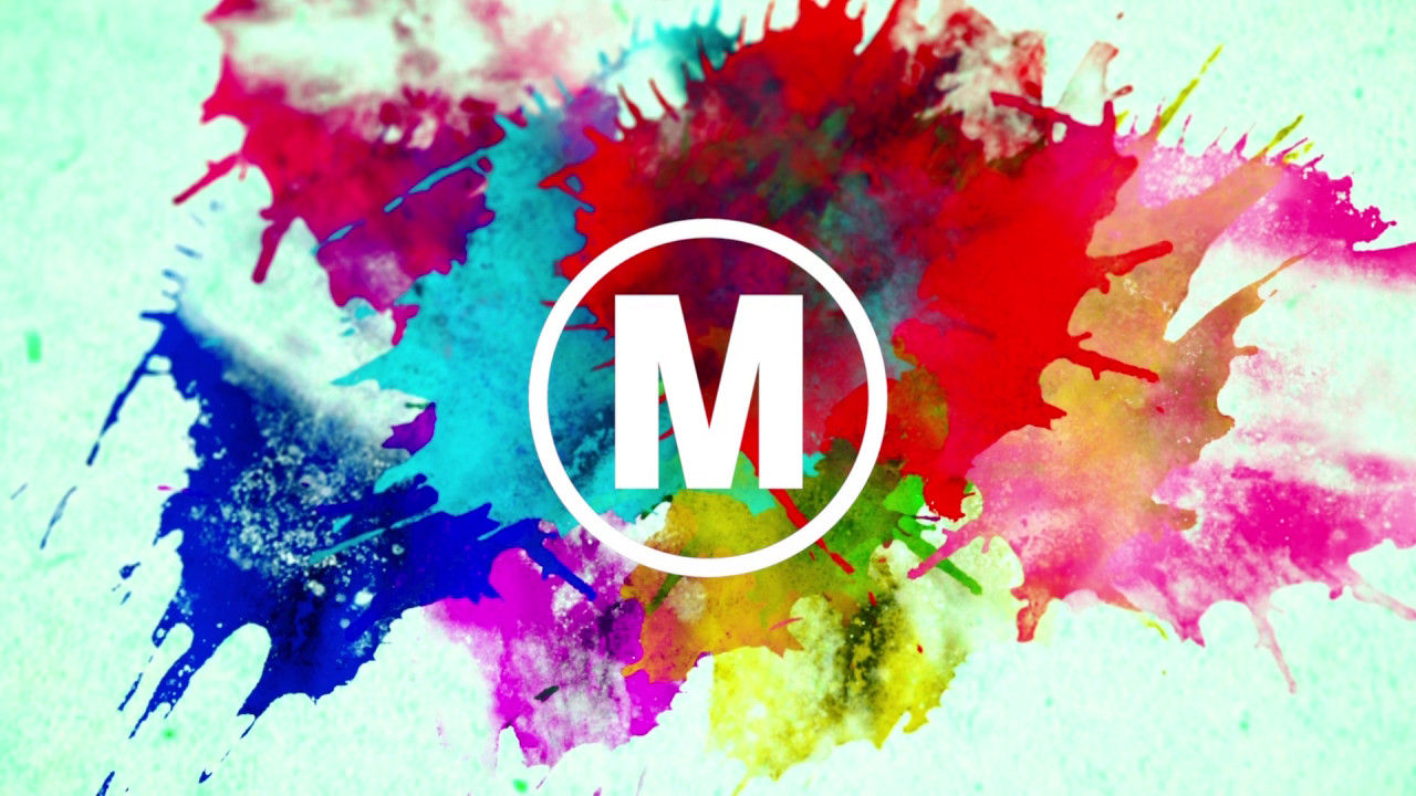 彩色水彩颜料logo动画素材库推荐PR模板