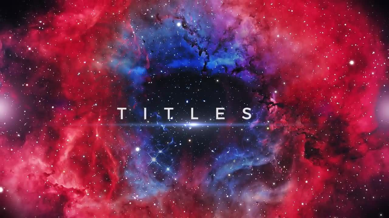 星云空间预告片标题素材库推荐Pr模板