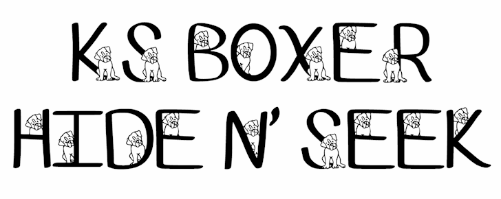 Ks Boxer Hide N Seek font插图1