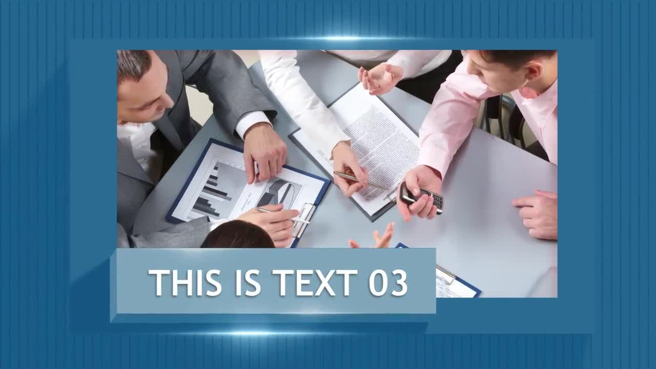 三维块状AE文本标题模板