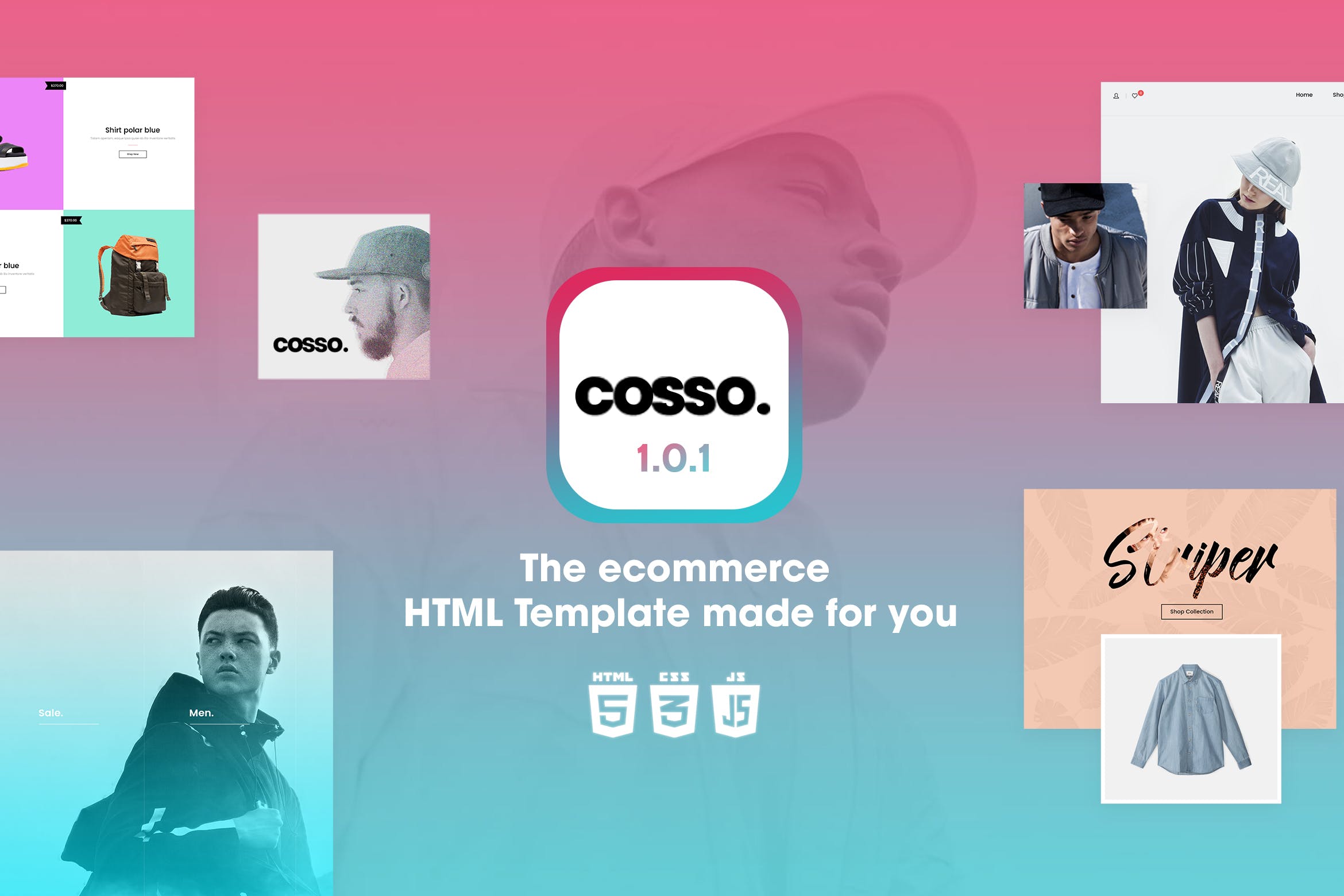 极简主义设计风格响应式网上商城HTML模板素材库精选 Cosso | Clean, Minimal Responsive HTML Template插图