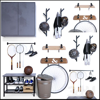 运动用品运动器材和运动护具素材之家精选3D模型