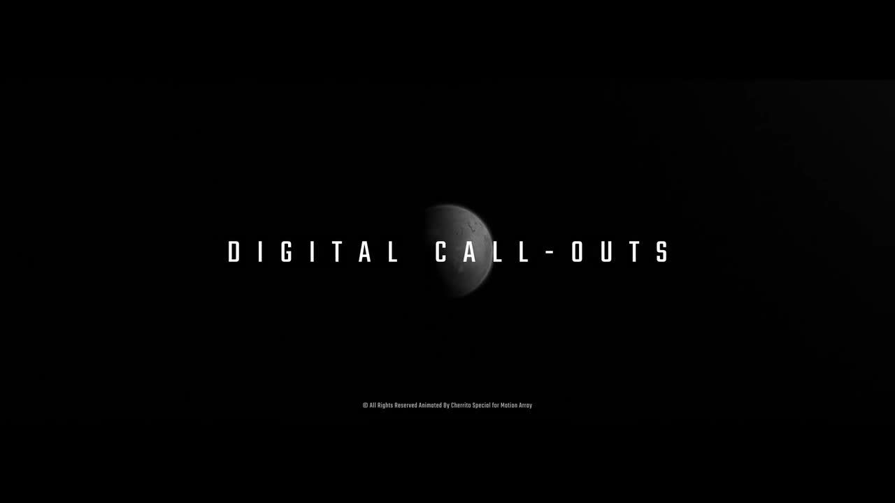 16款干净流畅的线条呼出批注视频素材库精选pr模板