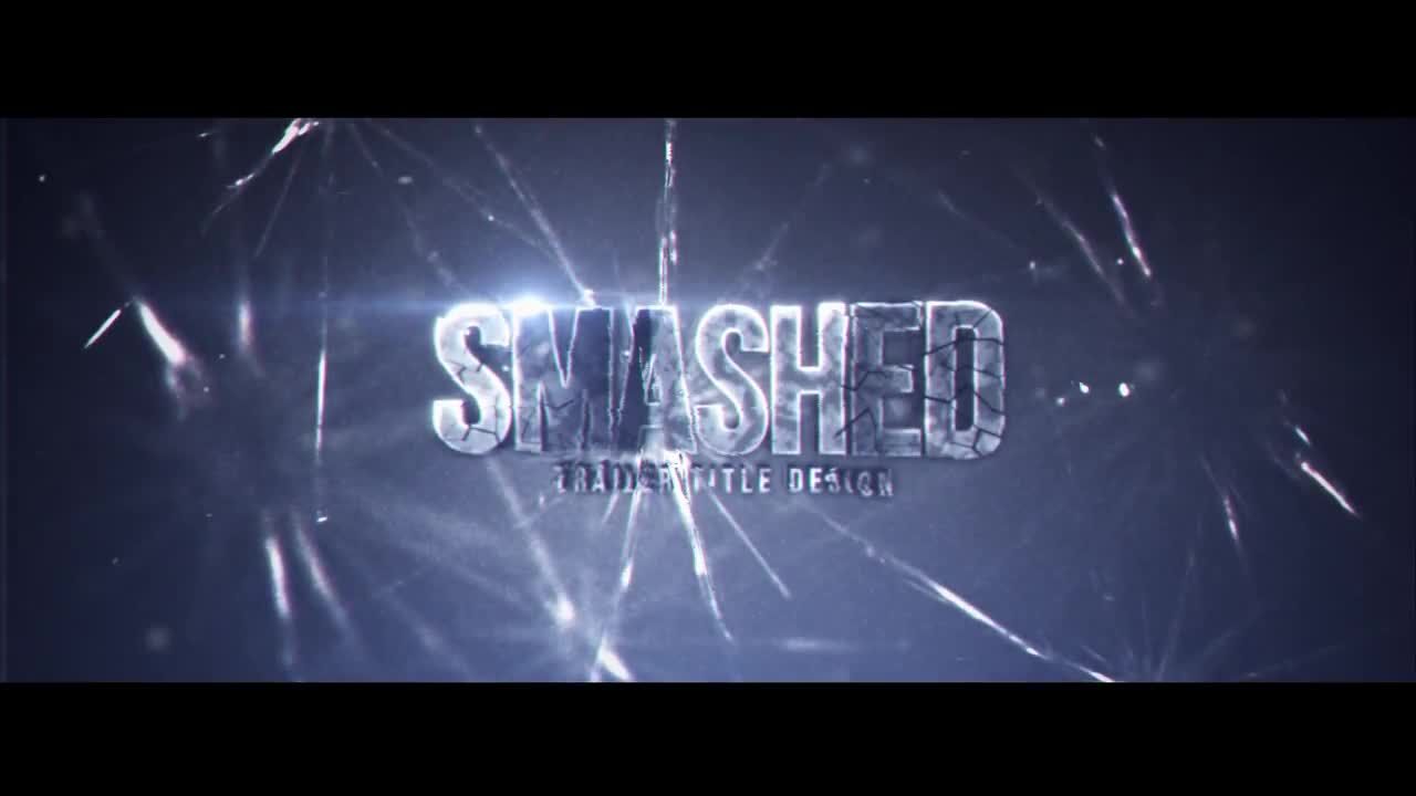 创意的破碎玻璃和流动粒子效果展示徽标素材库精选AE模板