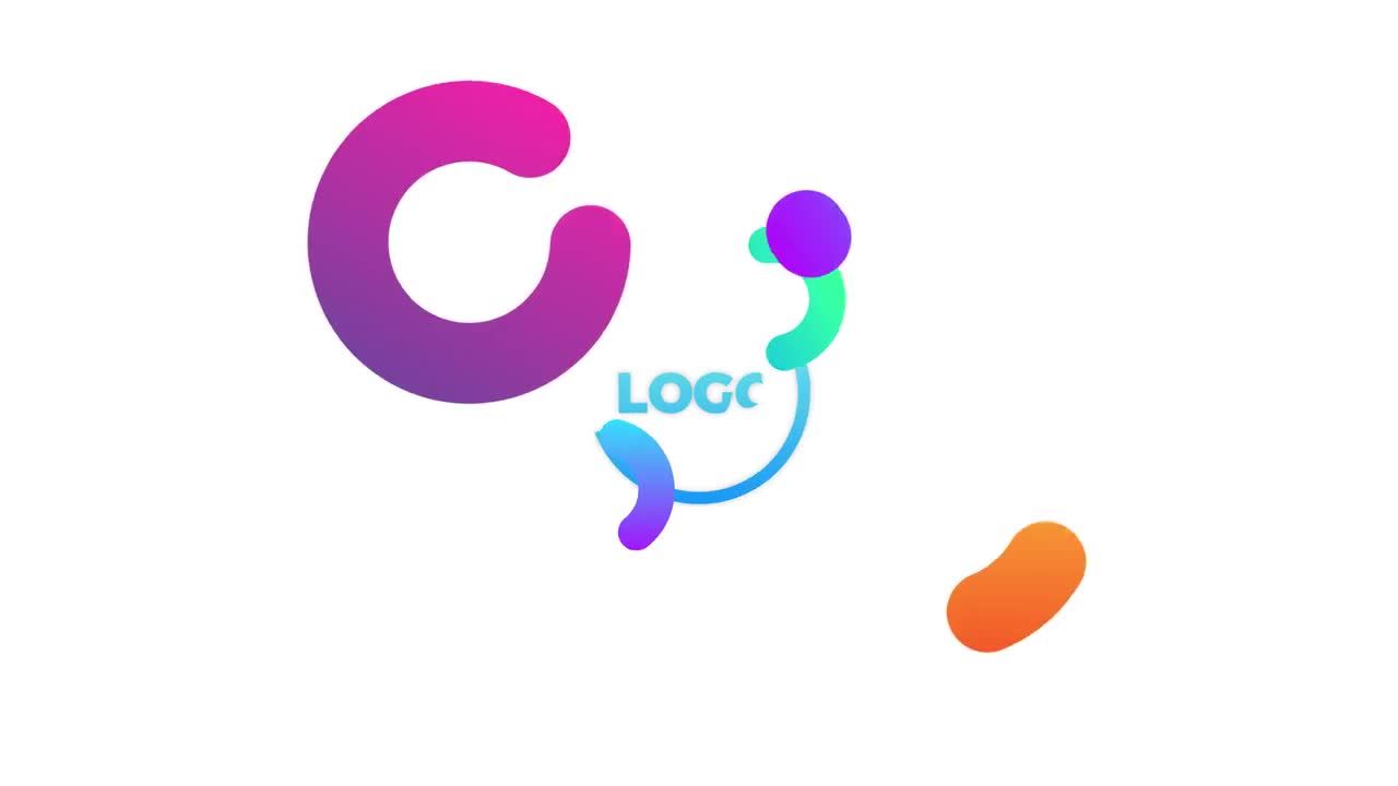 炫酷旋转粒子logo展示素材库精选AE模板