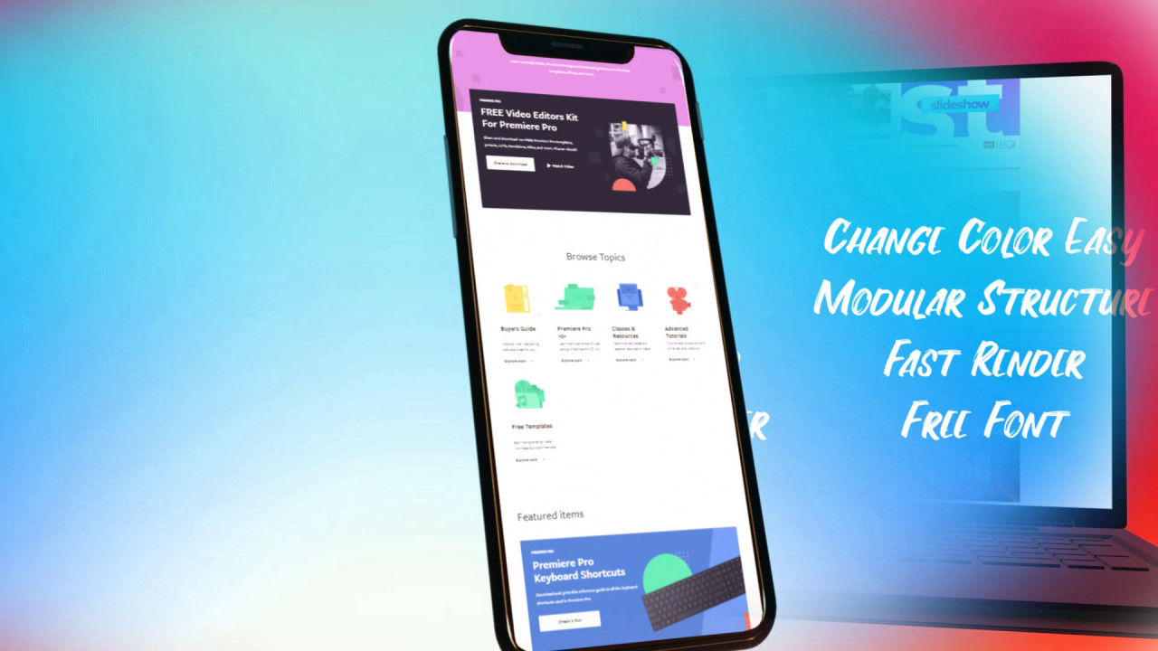 简短的网站放大器软件开场白素材库精选AE模板