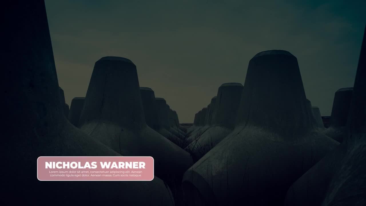 12个优雅的三分之二标题素材库精选AE模板