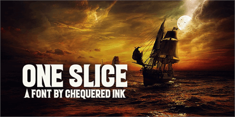 One Slice font素材之家精选英文字体
