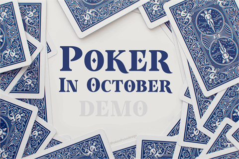 Poker In October Demo font素材之家精选英文字体