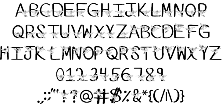 Ks Kristines Hummingbirds font插图3