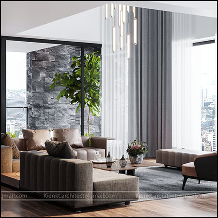 现代欧式全落地窗客厅场景素材之家精选3D模型