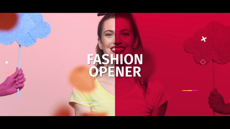 时尚动感PR图文模板