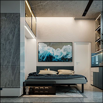 室内空间卧室场景素材之家精选3D模型by DenNguyen