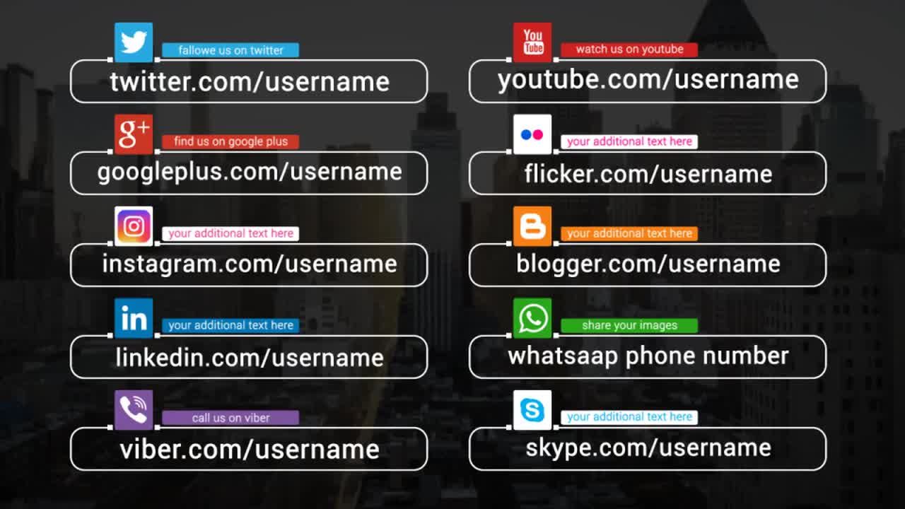 10个简单的动态视频字幕ae模板