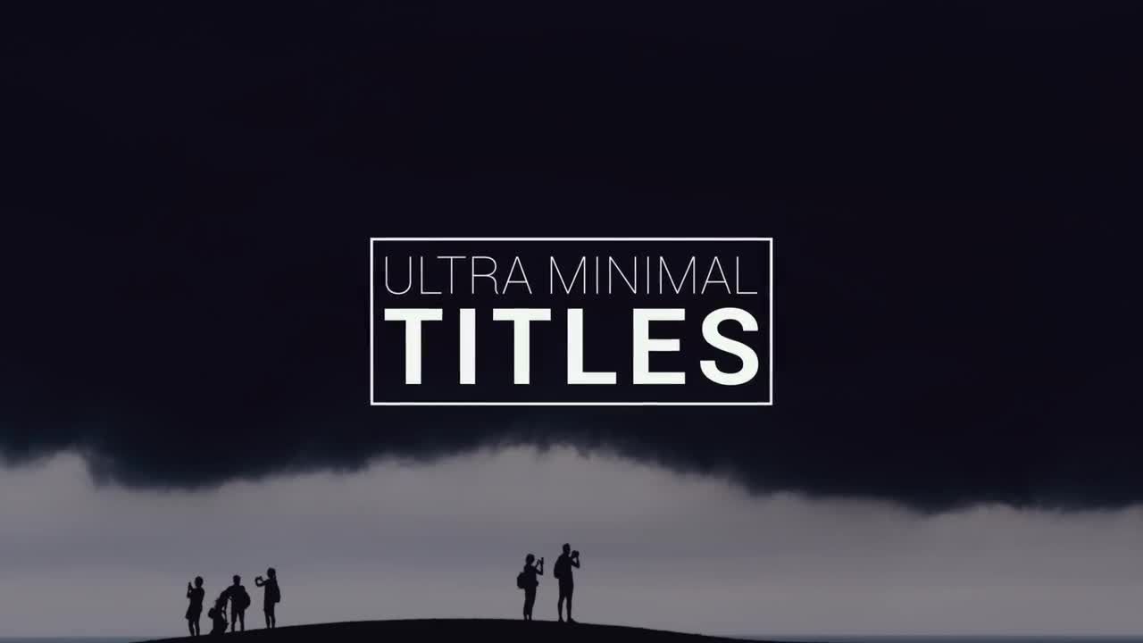 12个智能时尚的超小标题动画素材库精选AE模板