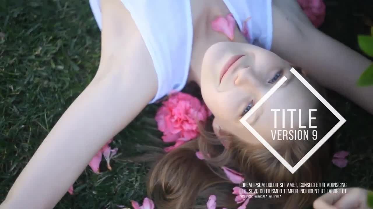 彩色线条简约设计幻灯片素材库精选AE模板