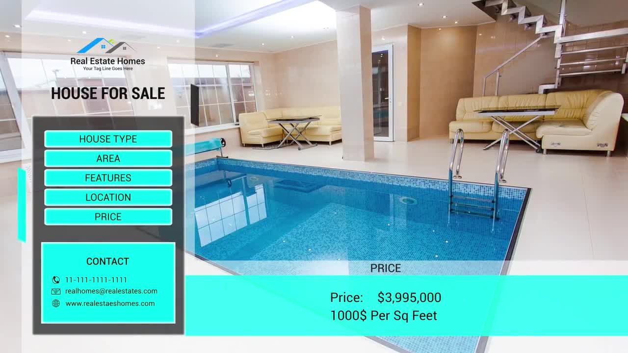 外观独特的房地产演示素材库精选AE模板