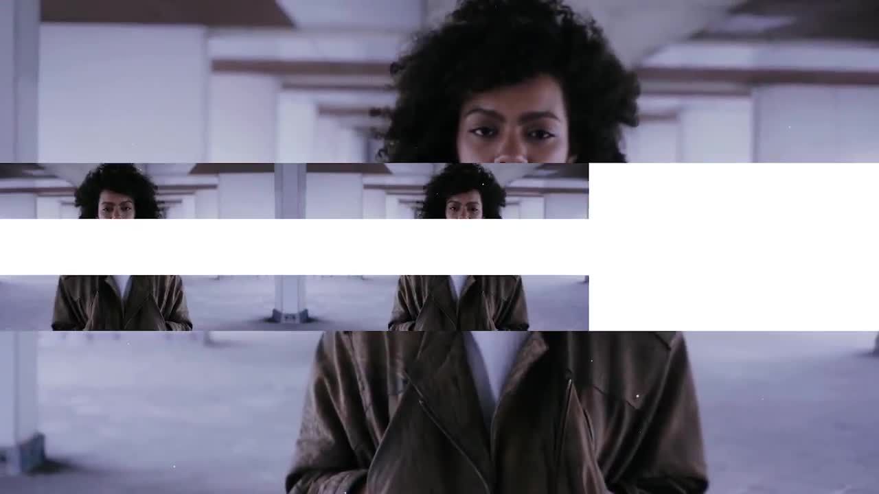 具有颜色叠加和毛刺效果的电影转场过渡素材库精选pr模板