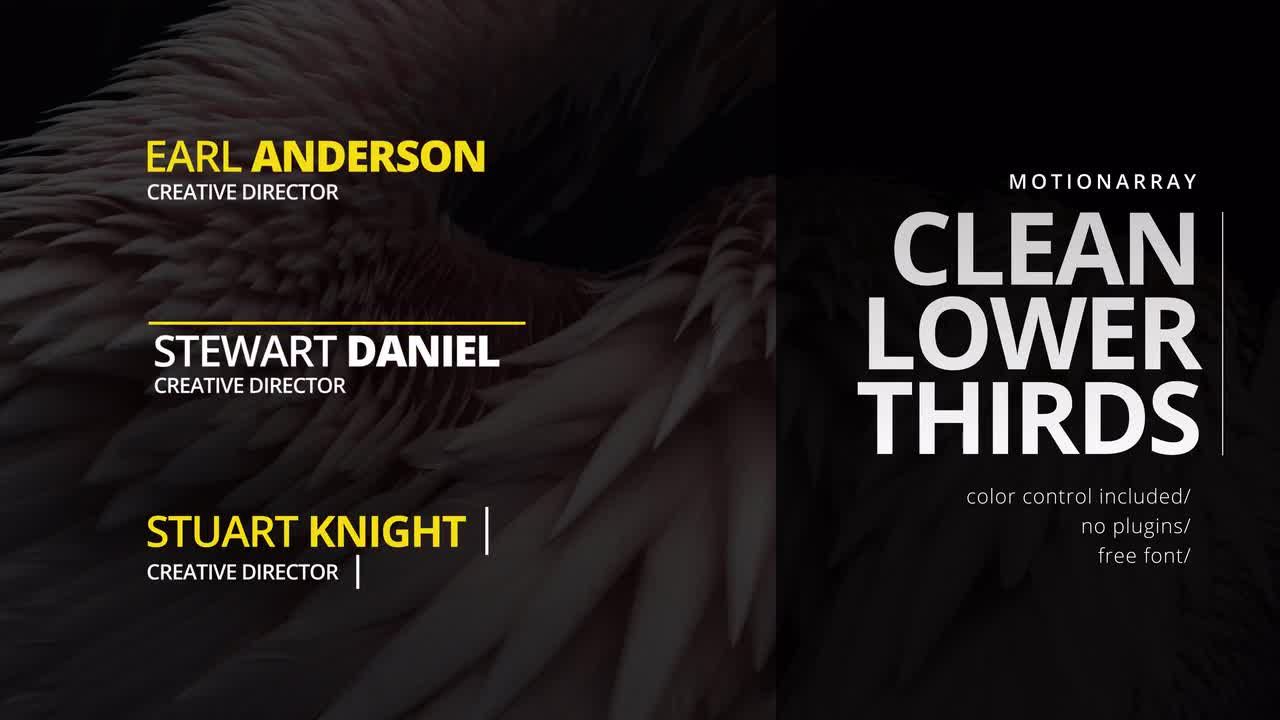 文字标题字幕条展示视频素材库精选AE模板