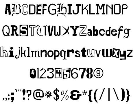 Middlepunk CHMC font插图2