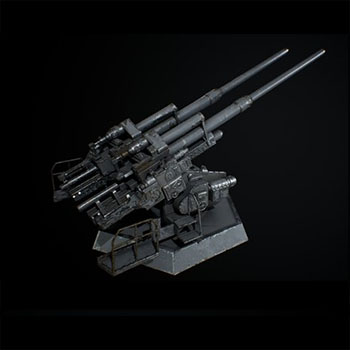 12.8cm Flak40双联高射炮素材之家精选3D模型