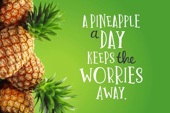 One in a Melon Font + Doodles!插图1