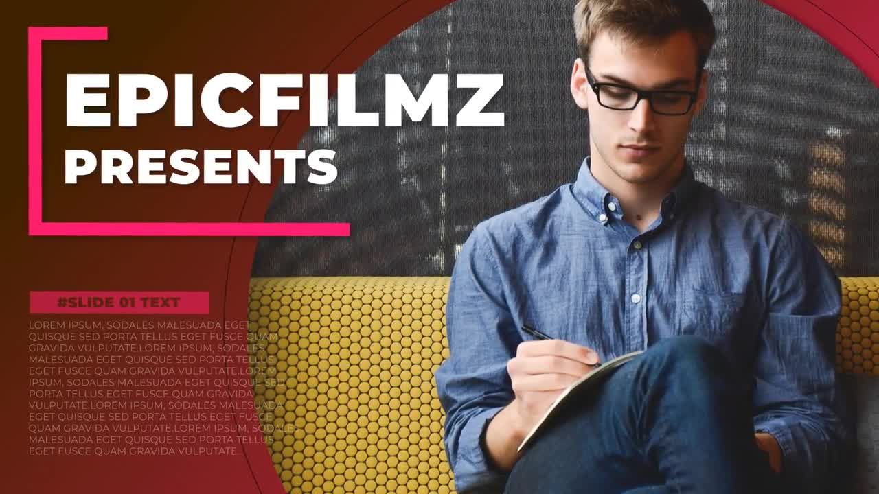 干净简约的视频切换展示素材库精选AE模板