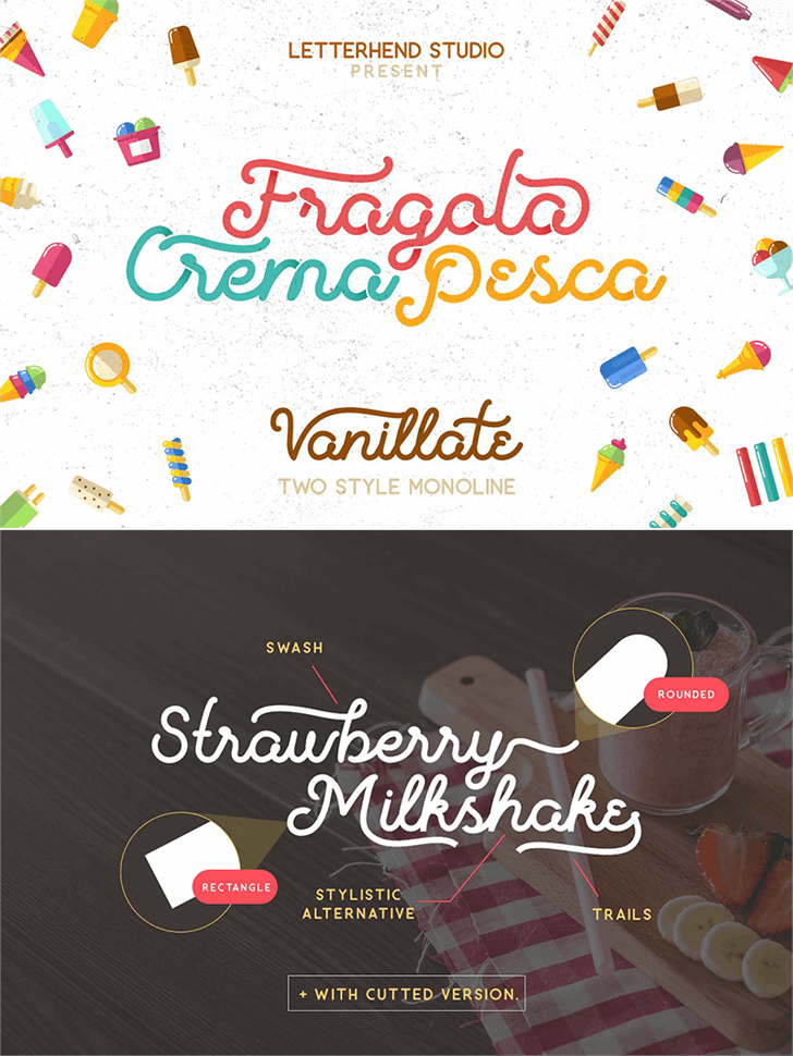 Vanillate font插图