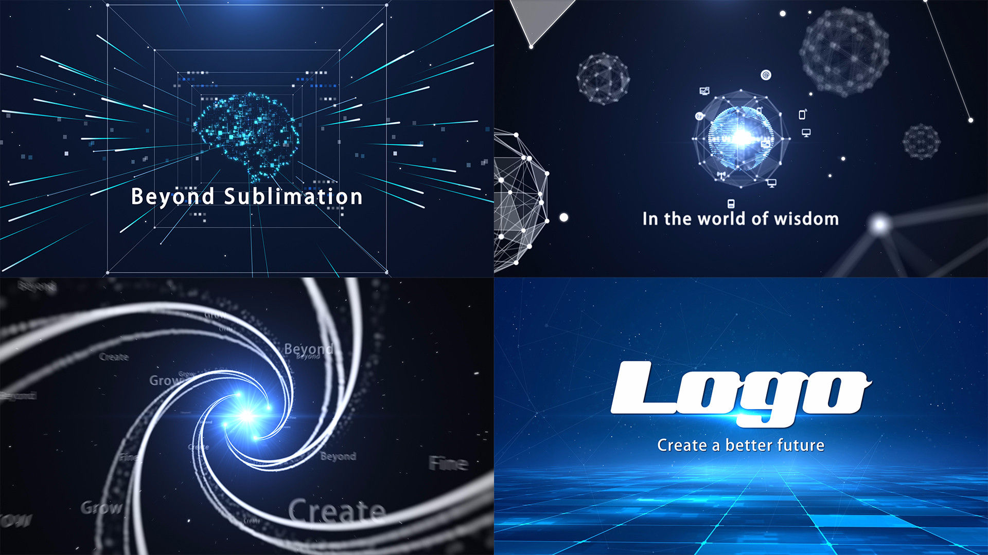 创意技术转场素材库精选AE模板