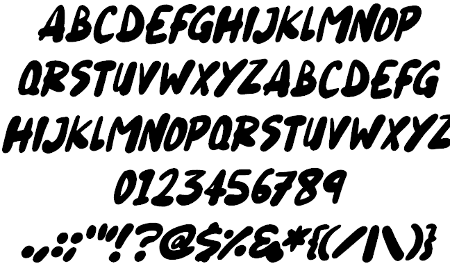 Blueberry font插图2