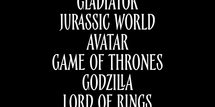 Epos Font Family插图5