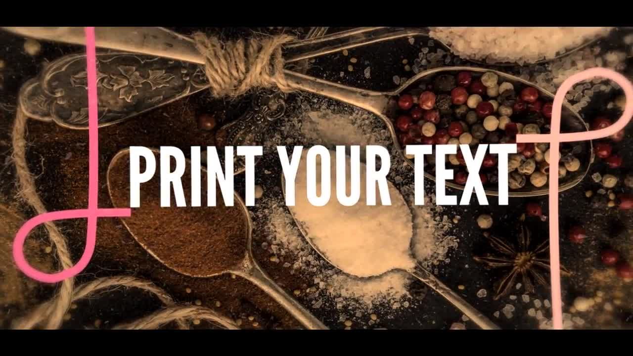 设计精巧的商业营销全屏文字素材库精选AE模板