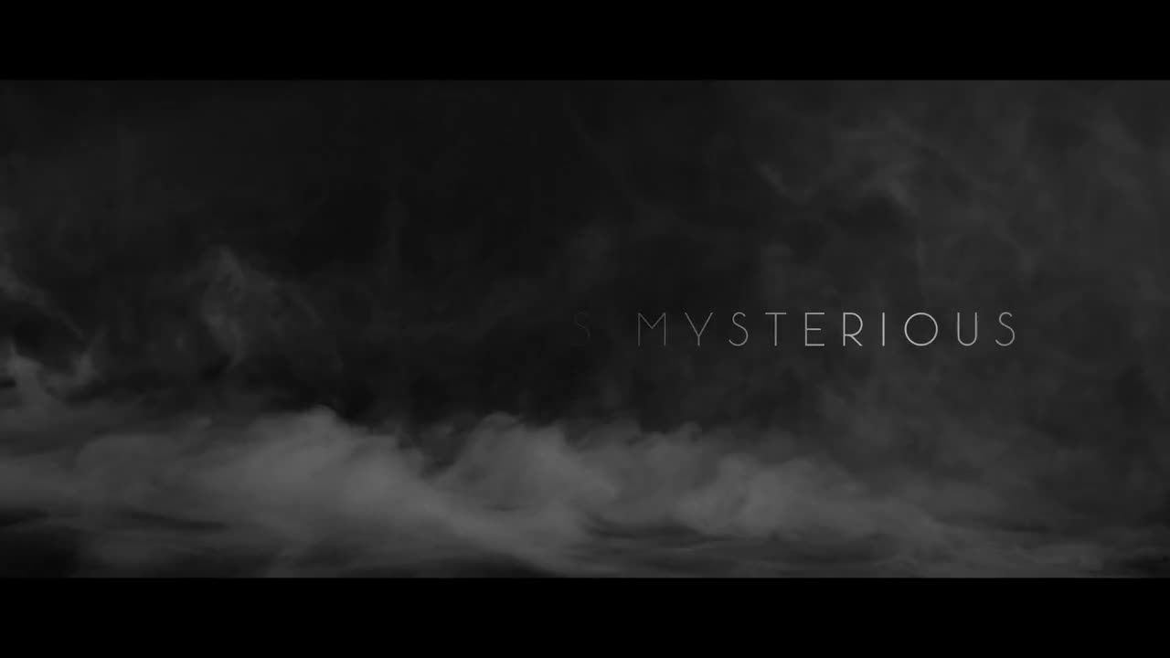 黑暗烟雾背景文本动画素材库精选AE模板