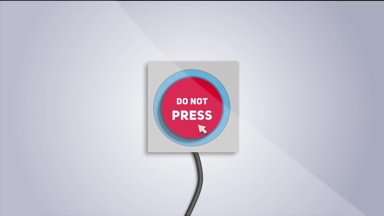 红色按钮徽标显示素材库精选AE模板