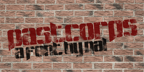 Pastcorps font素材之家精选英文字体