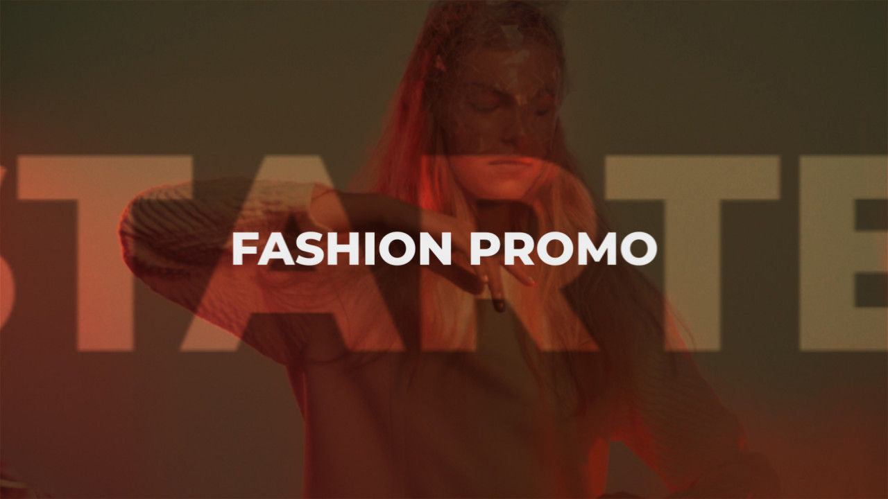 优雅色彩过渡和创意文字动画AE促销模板