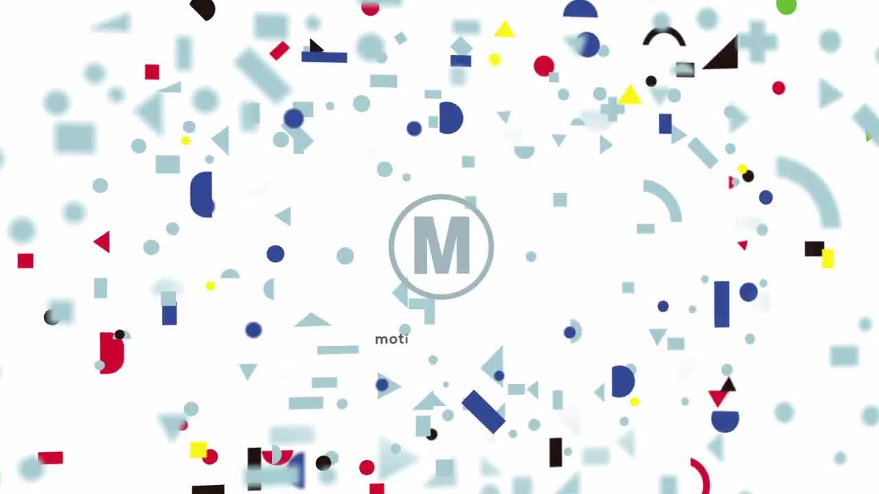 几何形状徽标动态动画展示素材库精选AE模板