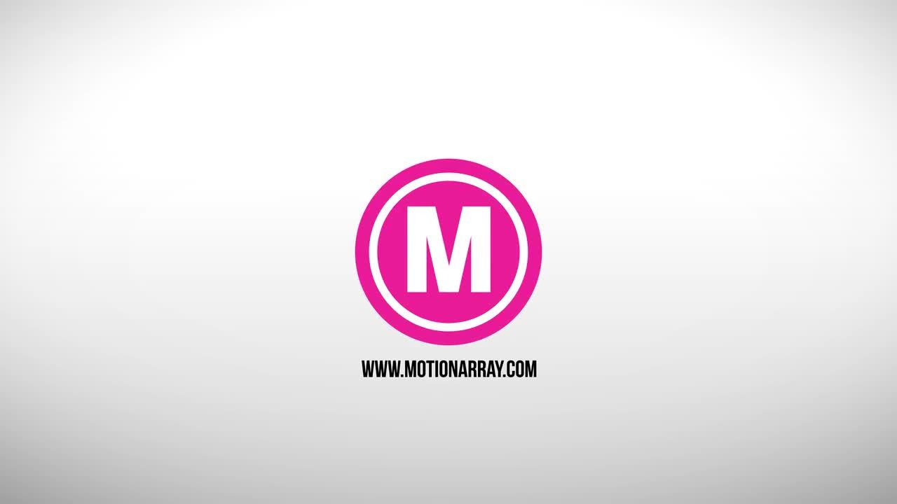 简洁的彩色图形Logo动画展示素材库精选AE模板