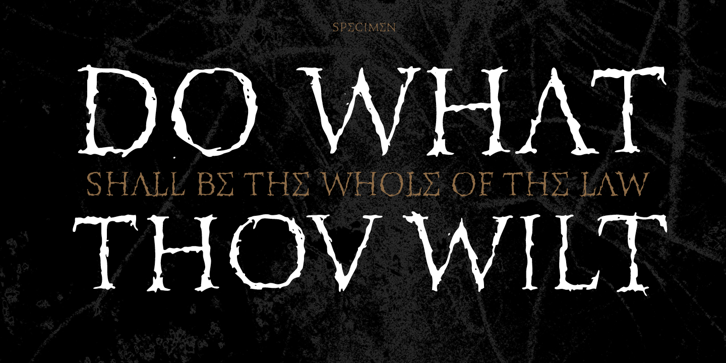 XXII Totenkult Font插图