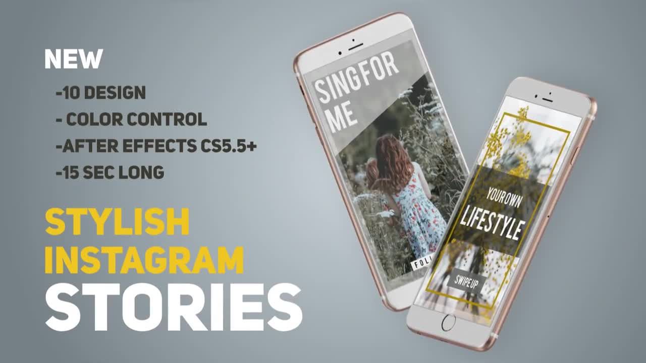 现代干净创意的Instagram故事素材库精选AE模板