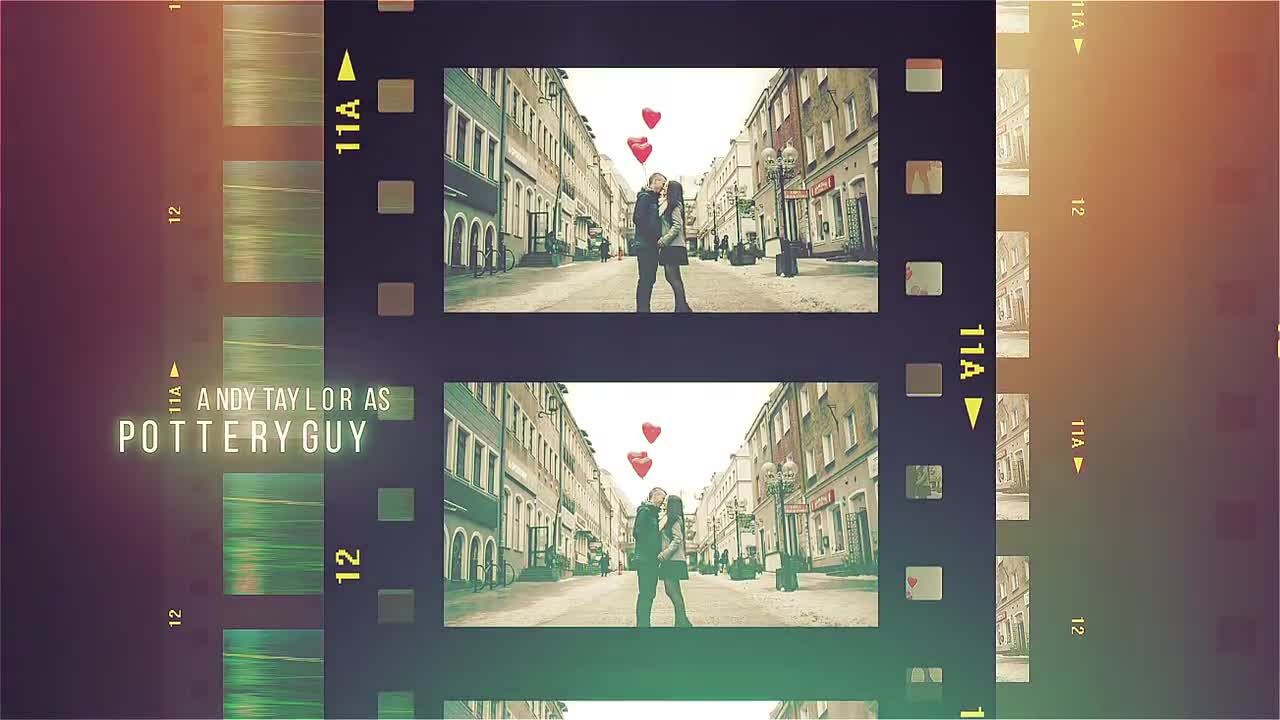 复古胶片效果文本动画过渡素材库精选AE模板